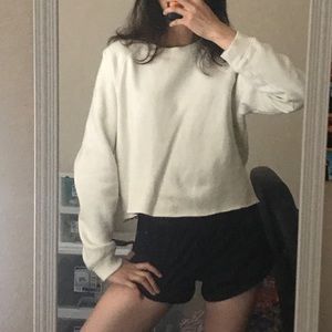 Crew Neck White Sweat